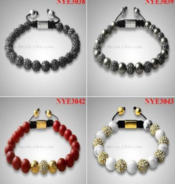 Pulseira Shamballa banhado à ouro