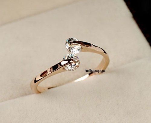 Anel Italina Rigant com genuíno Cristal Austríaco Swarovski